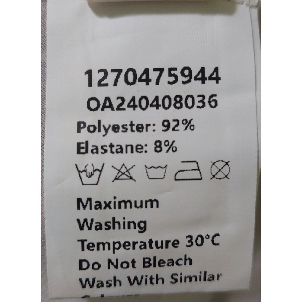 NWT Commense White Sleeveless Satin Maxi Dress W/ Sheer Skirt Size Medium - Picture 9 of 9
